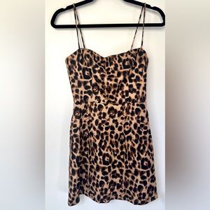 Reformation Cheetah Print Petite 4 Dress